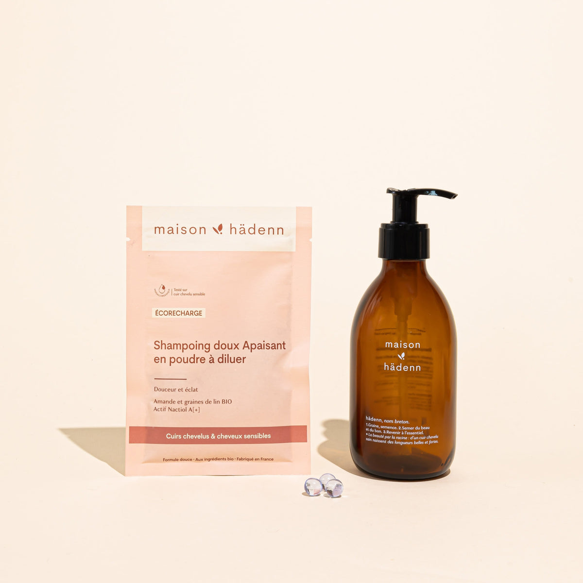 Shampoing apaisant en poudre - Cuir chevelu apaisé - Kit de démarrage