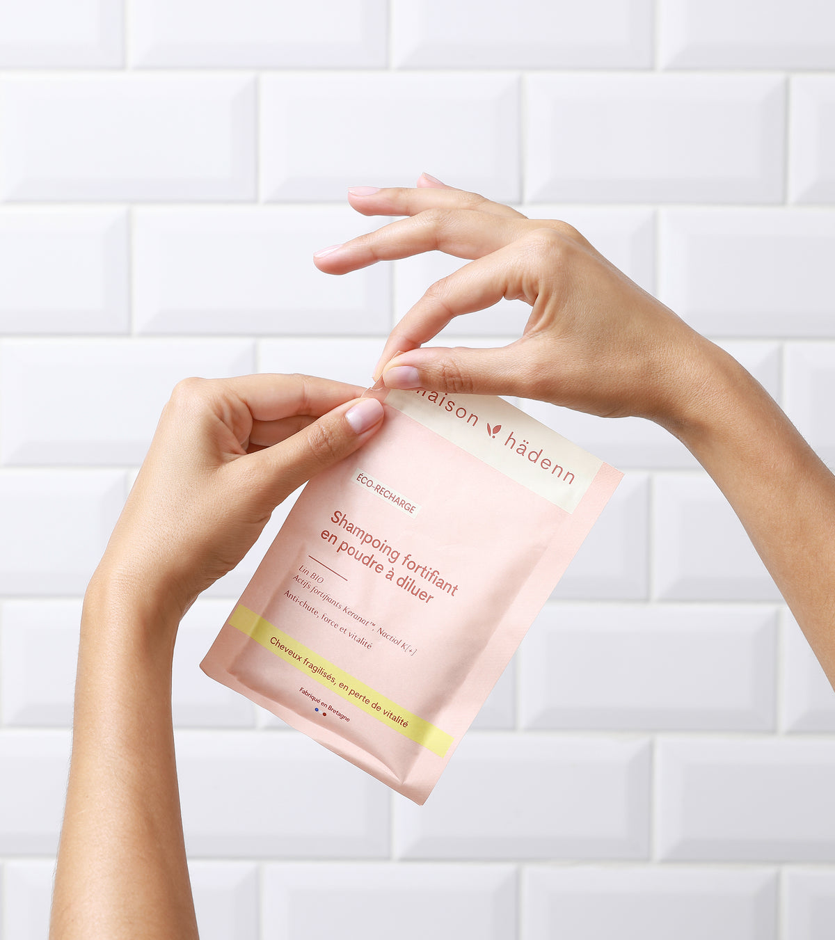 Shampoing fortifiant en poudre - Anti-chute, force et vitalité - Recharge