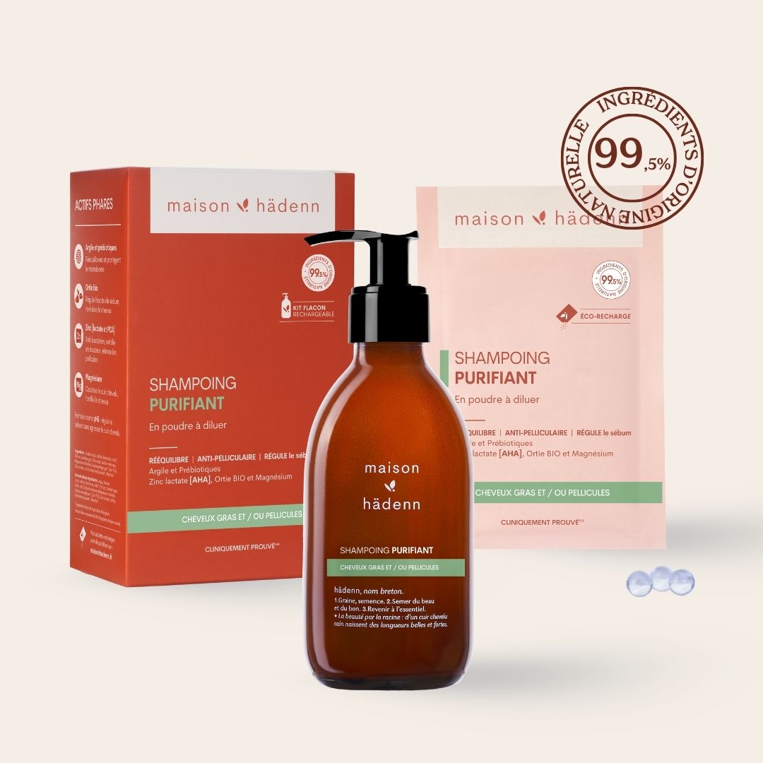 Shampoing PURIFIANT • [Anti-pelliculaire, rééquilibre, régule le sébum]