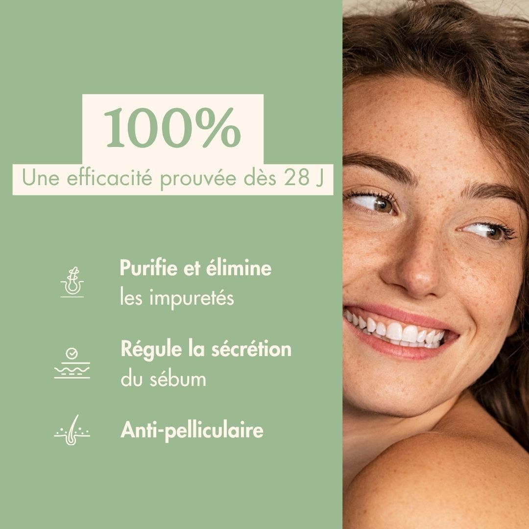 Shampoing PURIFIANT • [Anti-pelliculaire, rééquilibre, régule le sébum]