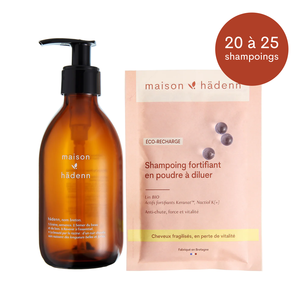 Shampoing fortifiant en poudre • Anti-chute, force et vitalité-maison hädenn  image-4
